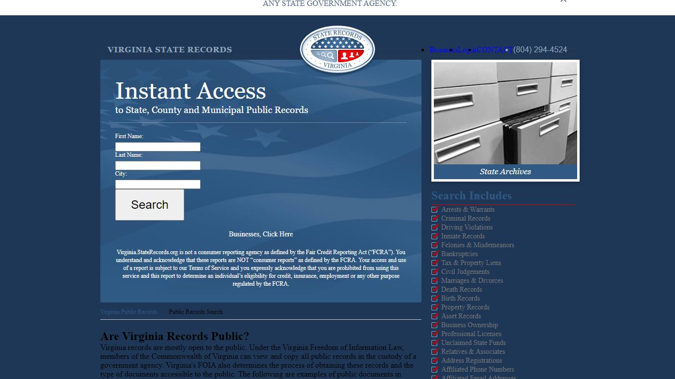 Virginia Public Records | StateRecords.org