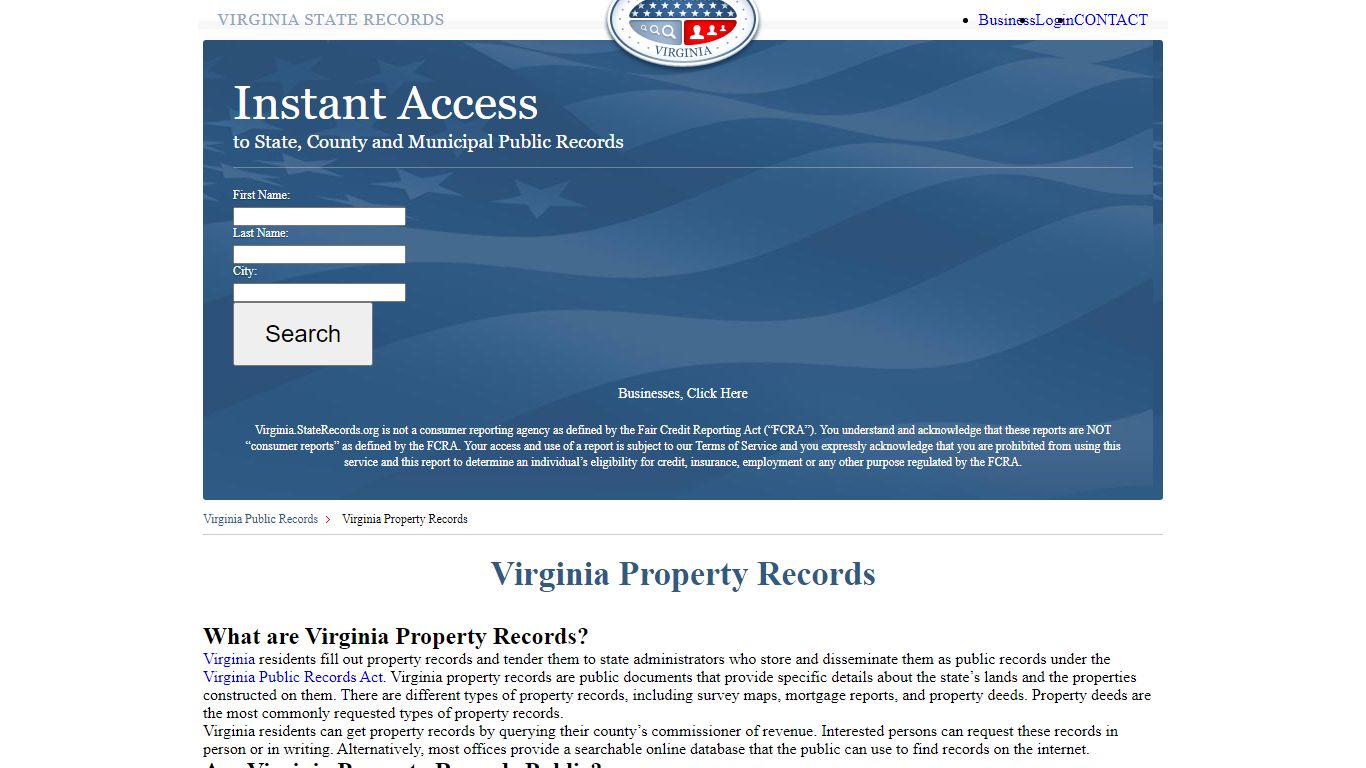 Virginia Property Records | StateRecords.org